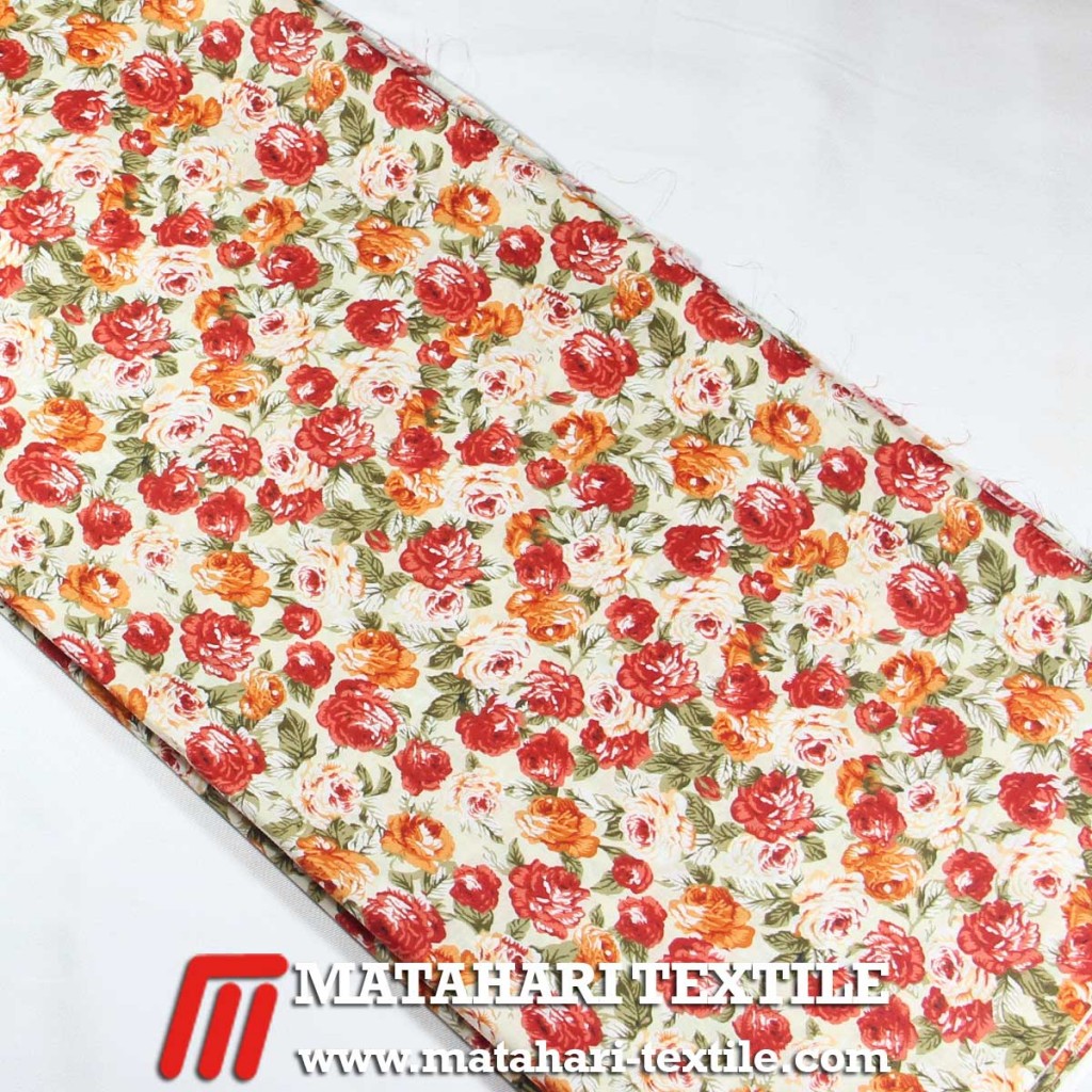 Katun Motif Bunga 40's 17