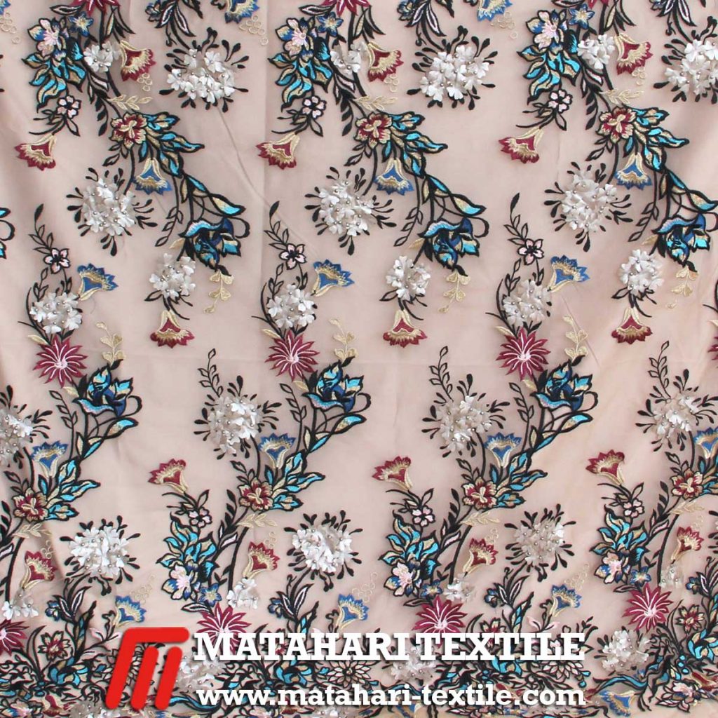 Tulle Elie 3D Embroidery 01