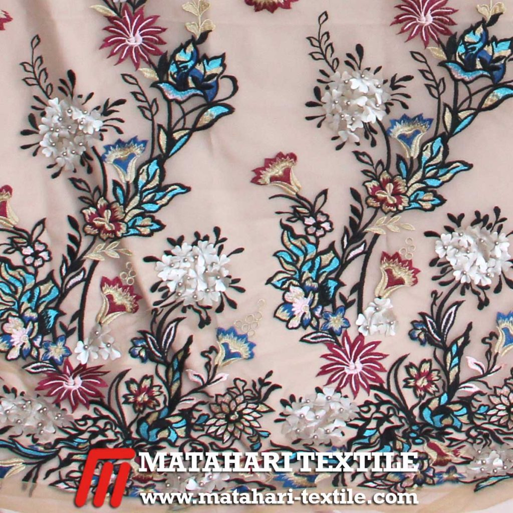 Tulle Elie 3D Embroidery 01