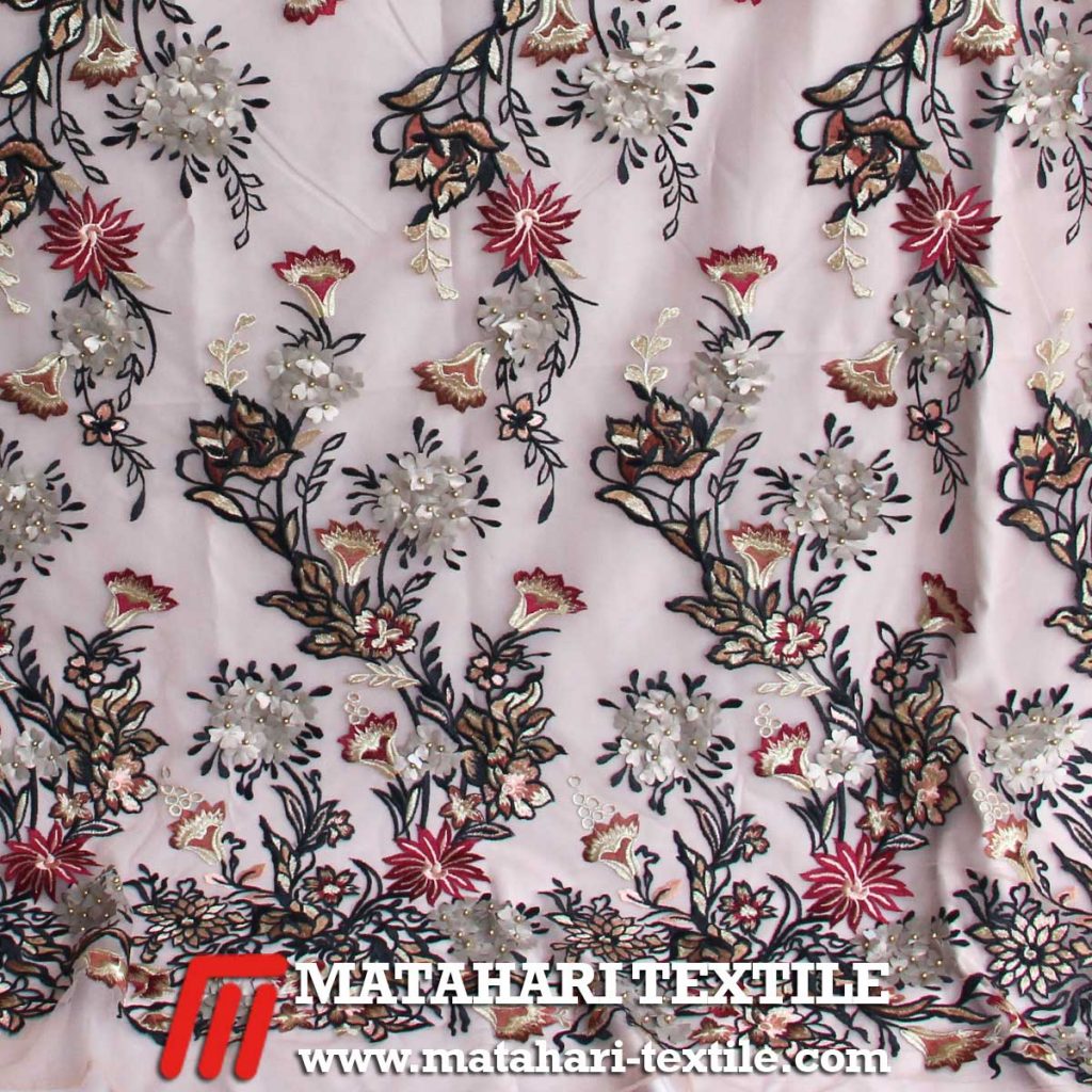 Tulle Elie 3D Embroidery 02