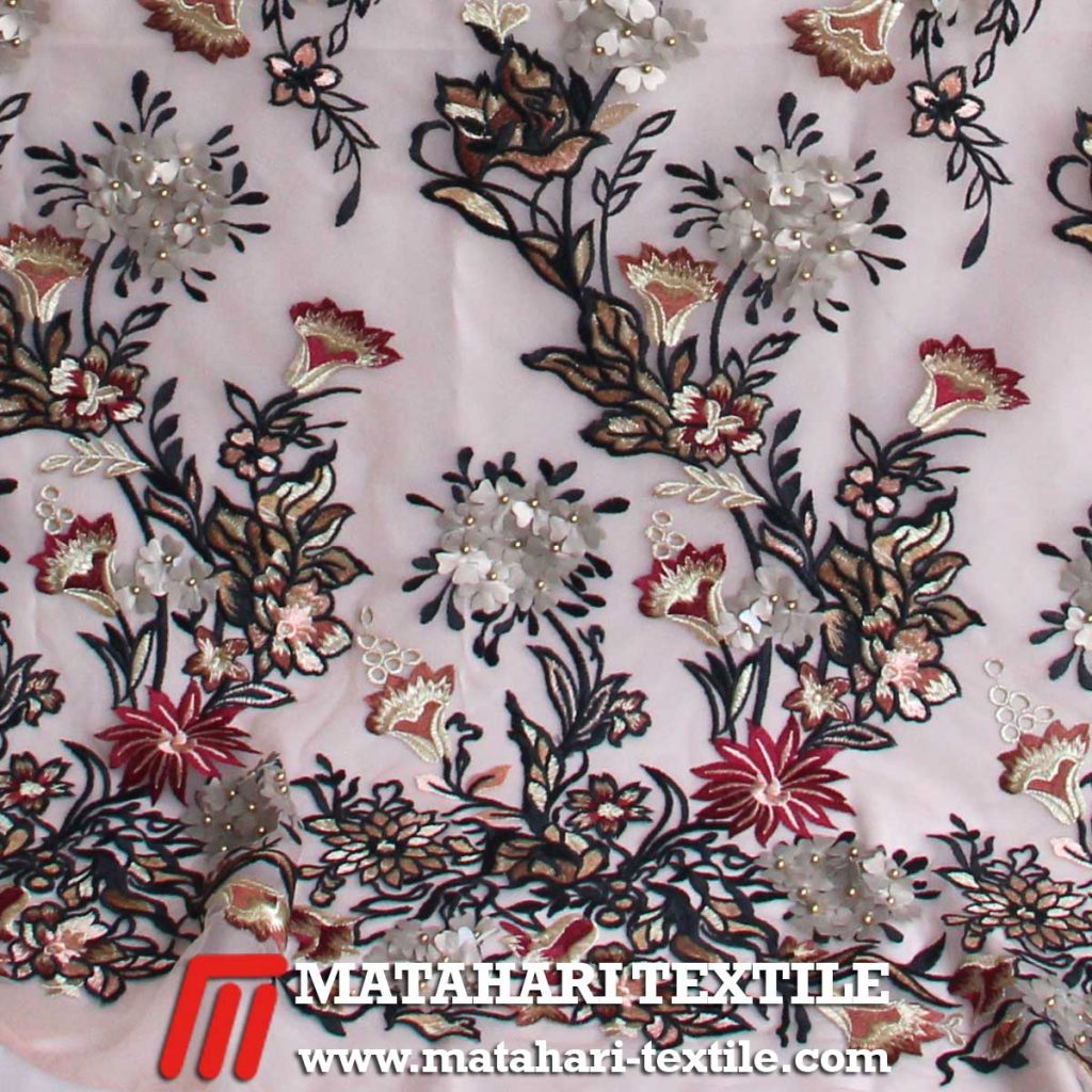 Tulle Elie 3D Embroidery 02