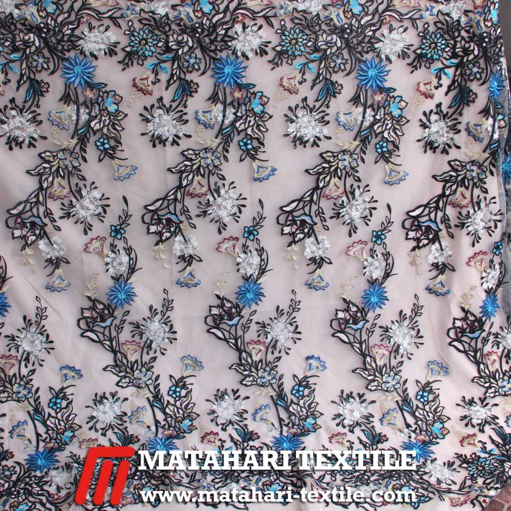 Tulle Elie 3D Embroidery 03