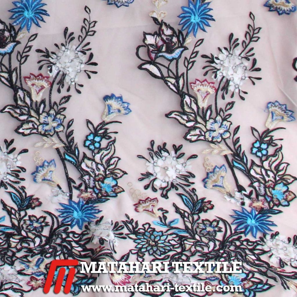 Tulle Elie 3D Embroidery 03