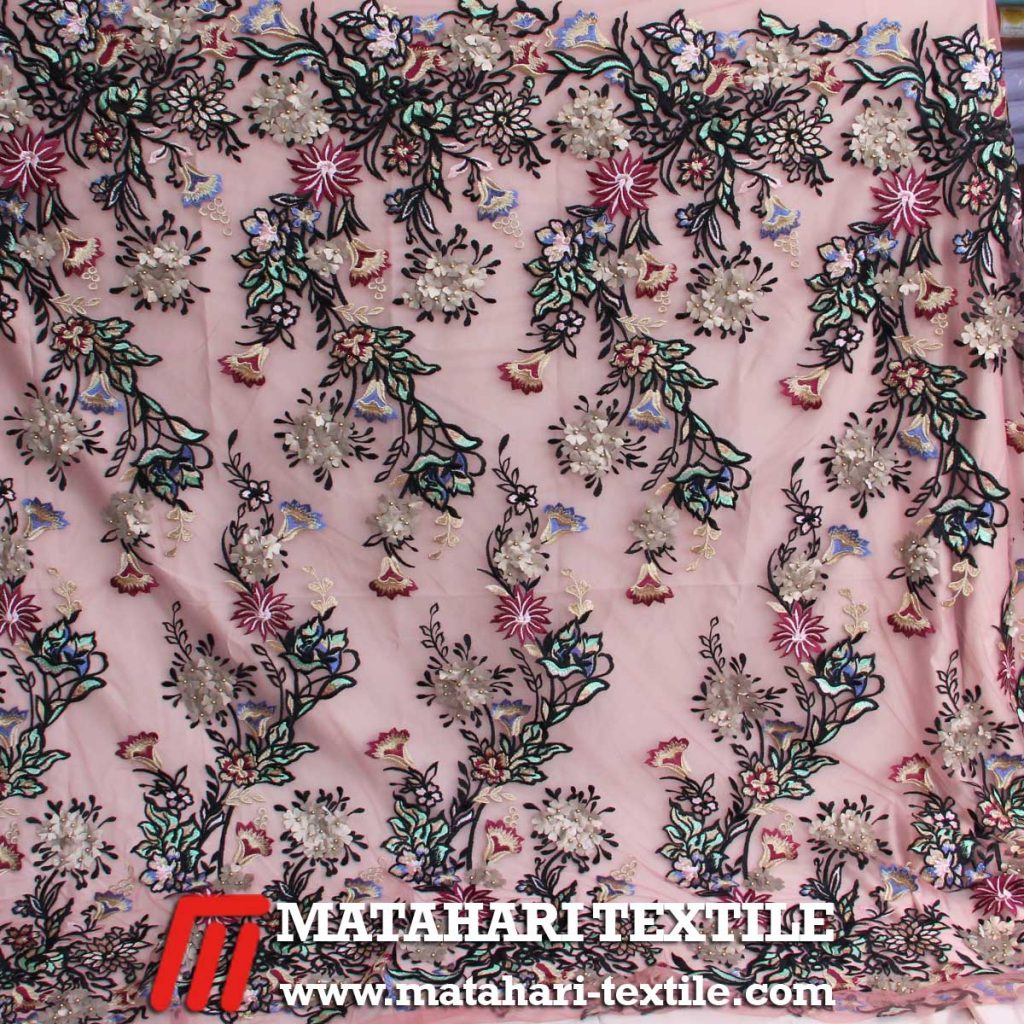 Tulle Elie 3D Embroidery 04