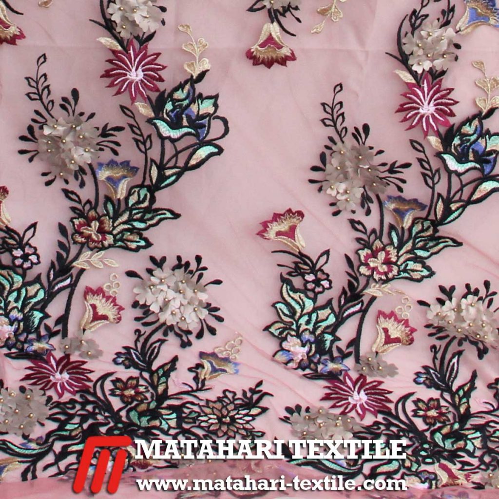 Tulle Elie 3D Embroidery 04