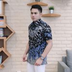 Jayabaya Batik Agni Kemeja Batik Pria Lengan Pendek