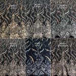 EMBROIDERY TULLE MTHR1(NAVY)