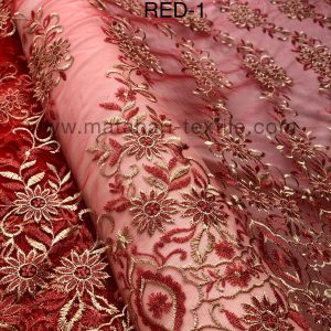 Embroidery Tulle MTHR15-1(RED)