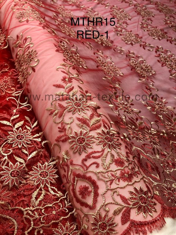 Embroidery Tulle MTHR15-1(RED)