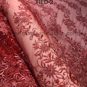 Embroidery Tulle MTHR15-RED-2