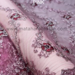 Embroidery Tulle MTHR17-PINK