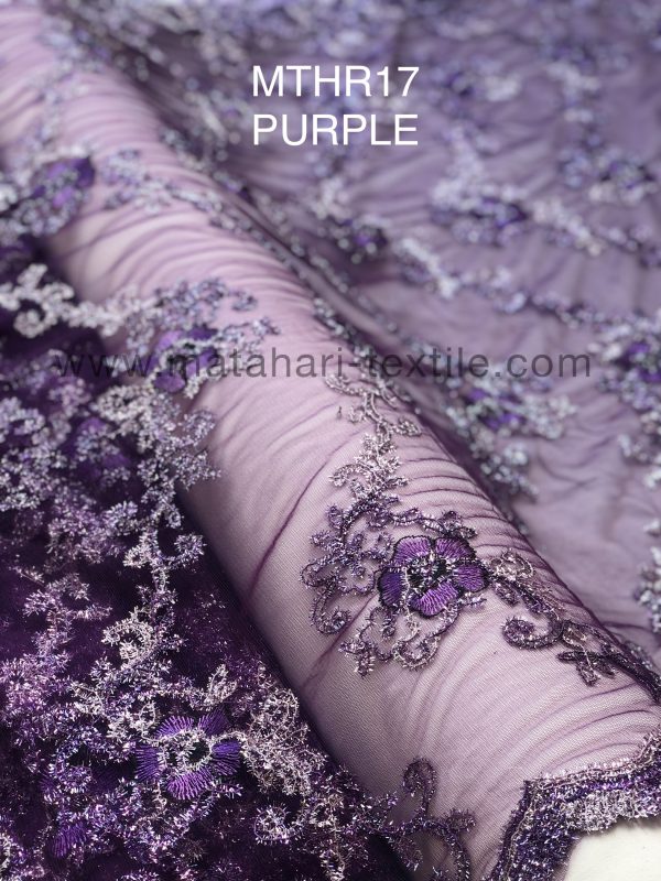 Embroidery Tulle MTHR17-PURPLE
