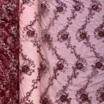Embroidery Tulle MTHR17-MAROON
