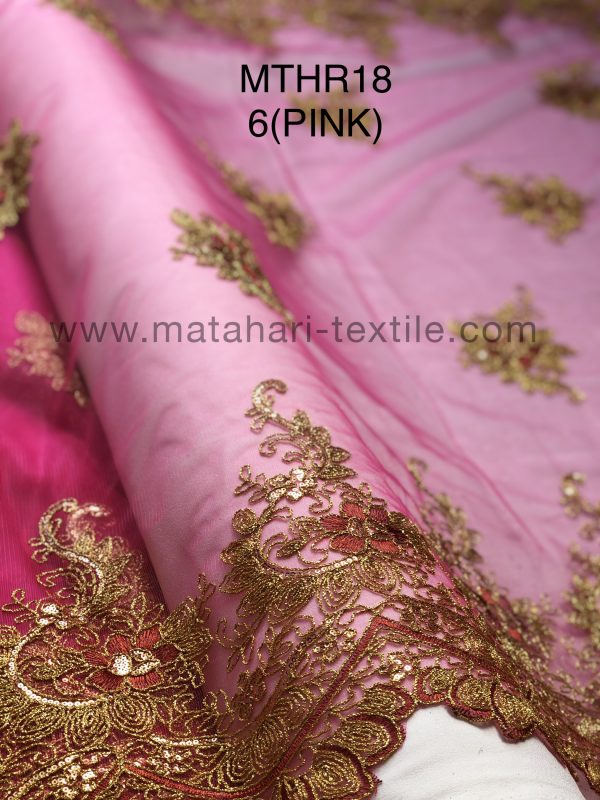 Embroidery Tulle MTHR18-PINK