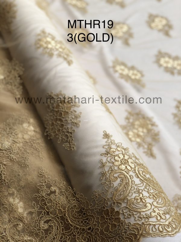Embroidery Tulle MTHR19-3(GOLD)