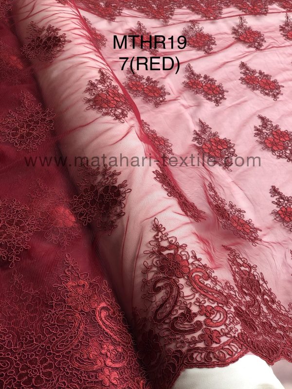 Embroidery Tulle MTHR19-7(RED)