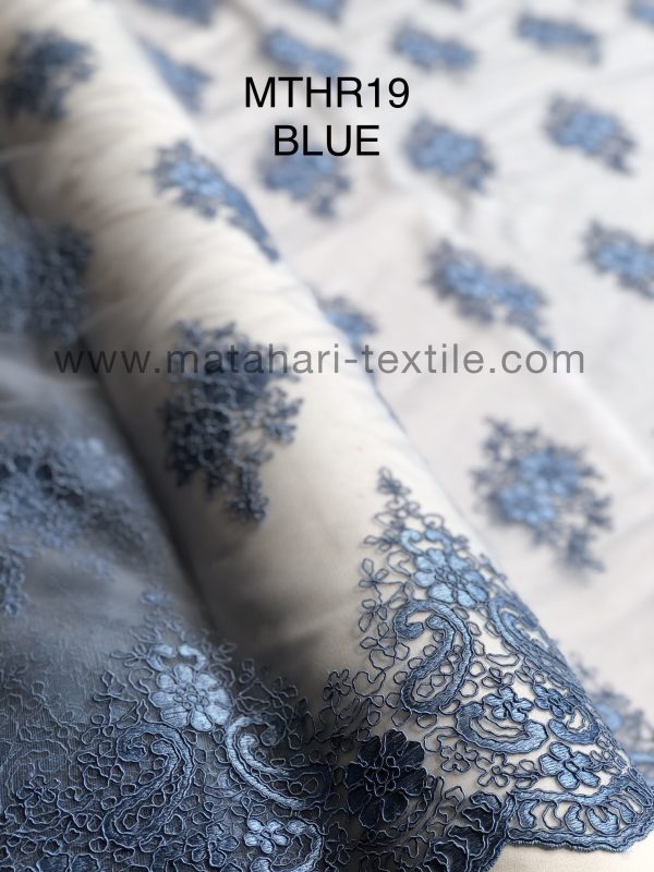 Embroidery Tulle MTHR19-BLUE