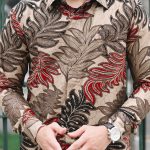 Jayabaya Batik Gandareja Kemeja Batik Pria Lengan Panjang