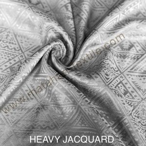 HEAVY JACQUARD SILK-SILVER