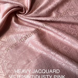 HEAVY JACQUARD SILK-DUSTY PINK