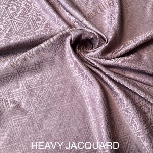 HEAVY JACQUARD SILK-DUSTY PURPLE