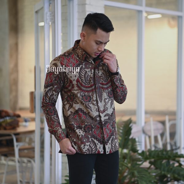 Jayabaya Batik Basudewa Kemeja Batik Pria Lengan Panjang