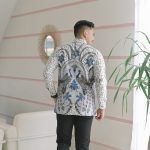 Jayabaya Batik Seta Kemeja Batik Pria Lengan Panjang