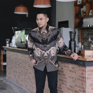 Jayabaya Batik SANJAYA Kemeja Batik Pria Lengan Panjang