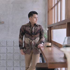 Jayabaya Batik SANJAYA II Kemeja Batik Pria Lengan Panjang