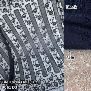 Kain Tile Korea Hole Cut 8061 D3 (Lebar 135cm)