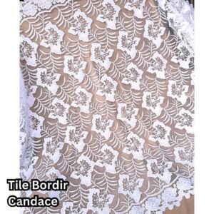 Kain Tile Bordir Candace (Lebar 135cm)